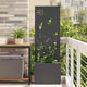 Vidaxxl brise-vue de jardin noir 50 x 140 cm acier laminé à froid
