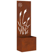 Vidaxxl brise-vue de jardin chantourné rouillé 50 x 140 cm acier corten - afbeelding 2