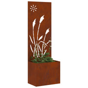 Vidaxxl brise-vue de jardin chantourné rouillé 50 x 140 cm acier corten - afbeelding 3
