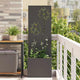 Vidaxxl brise-vue de jardin noir 50 x 32 x 150 cm acier laminé à froid