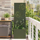 Vidaxxl brise-vue de jardin vert olive 50 x 140 cm acier laminé à froid
