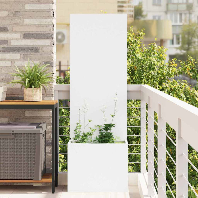 VidaXL brise-vue de jardin blanc 50 x 32 x 150 cm acier laminé à froid