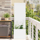 VidaXL brise-vue de jardin blanc 50 x 32 x 150 cm acier laminé à froid