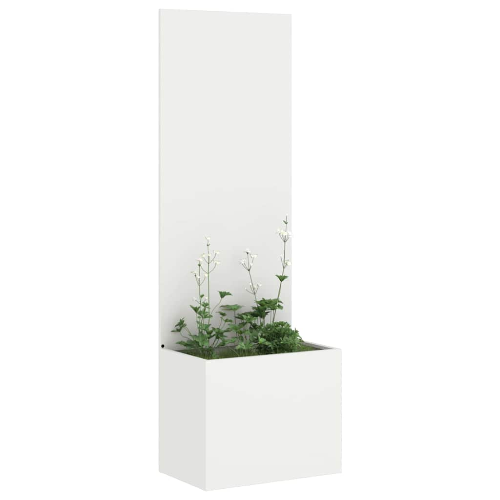 VidaXL brise-vue de jardin blanc 50 x 32 x 150 cm acier laminé à froid