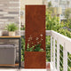 Vidaxl brise-vue de jardin rouillé 50 x 32 x 150 cm acier corten