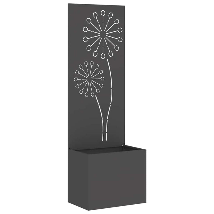 Vidaxxl brise-vue de jardin noir 50 x 140 cm acier laminé à froid