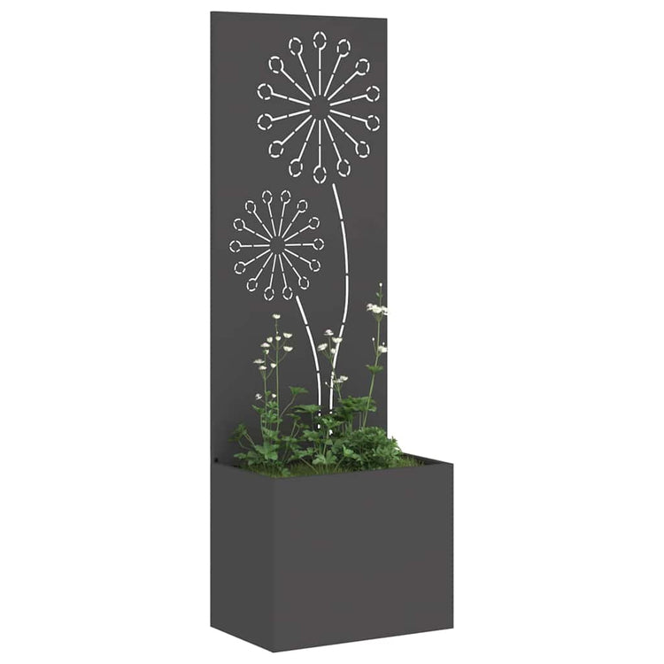 Vidaxxl brise-vue de jardin noir 50 x 140 cm acier laminé à froid