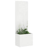 VidaXL brise-vue de jardin chantourné blanc 50 x 140 cm acier laminé à froid