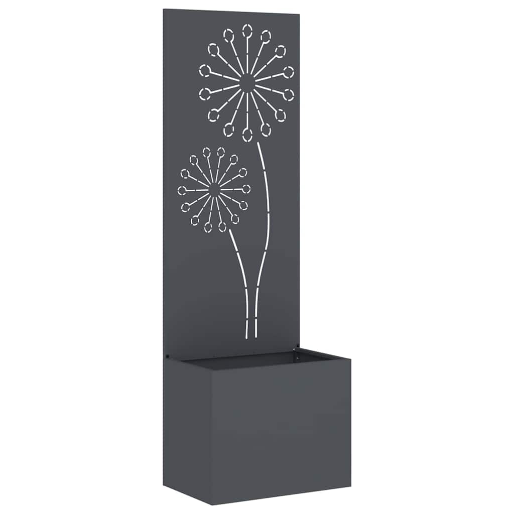 Vidaxxl brise-vue de jardin anthracite 50 x 140 cm acier laminé à froid