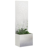 VidaXL brise-vue de jardin chantourné argent 50 x 140 cm acier inoxydable - afbeelding 3