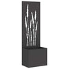 Vidaxxl brise-vue de jardin noir 50 x 140 cm acier laminé à froid