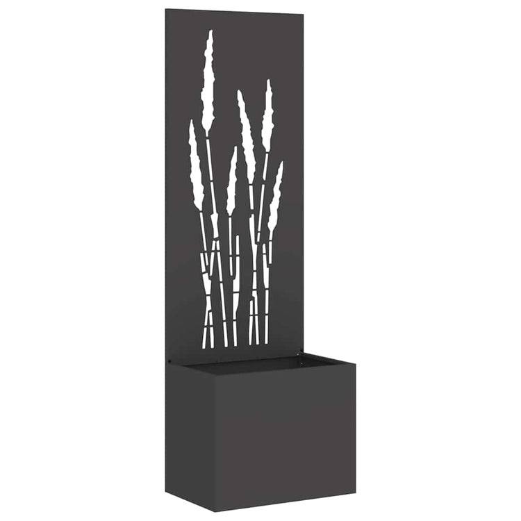 Vidaxxl brise-vue de jardin noir 50 x 140 cm acier laminé à froid