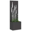 Vidaxxl brise-vue de jardin noir 50 x 140 cm acier laminé à froid