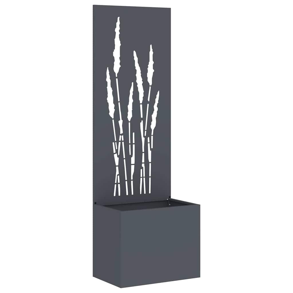 Vidaxxl brise-vue de jardin anthracite 50 x 140 cm acier laminé à froid