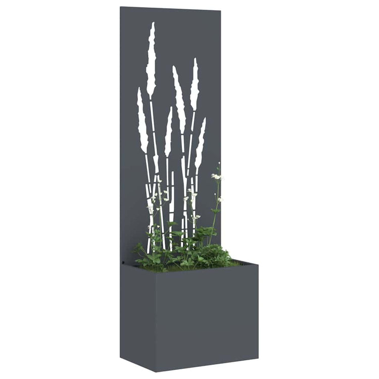 Vidaxxl brise-vue de jardin anthracite 50 x 140 cm acier laminé à froid