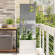 VidaXL brise-vue de jardin chantourné argent 50 x 140 cm acier inoxydable