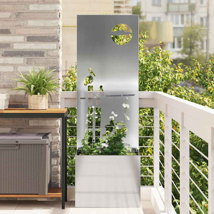 VidaXL brise-vue de jardin chantourné argent 50 x 32 x 150 cm