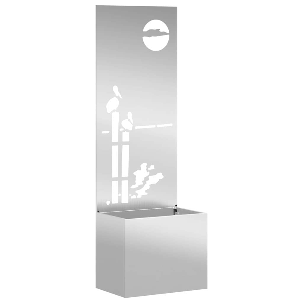 VidaXL brise-vue de jardin chantourné argent 50 x 32 x 150 cm