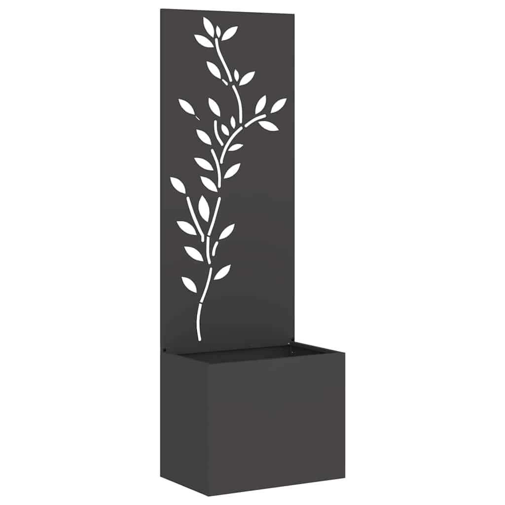 Vidaxxl brise-vue de jardin noir 50 x 32 x 150 cm acier laminé à froid