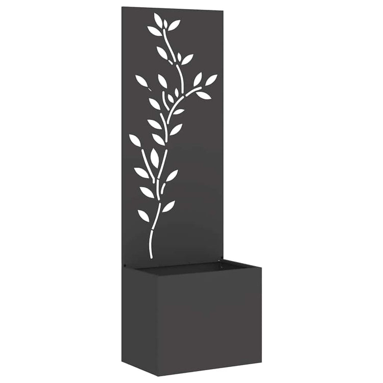 Vidaxxl brise-vue de jardin noir 50 x 32 x 150 cm acier laminé à froid