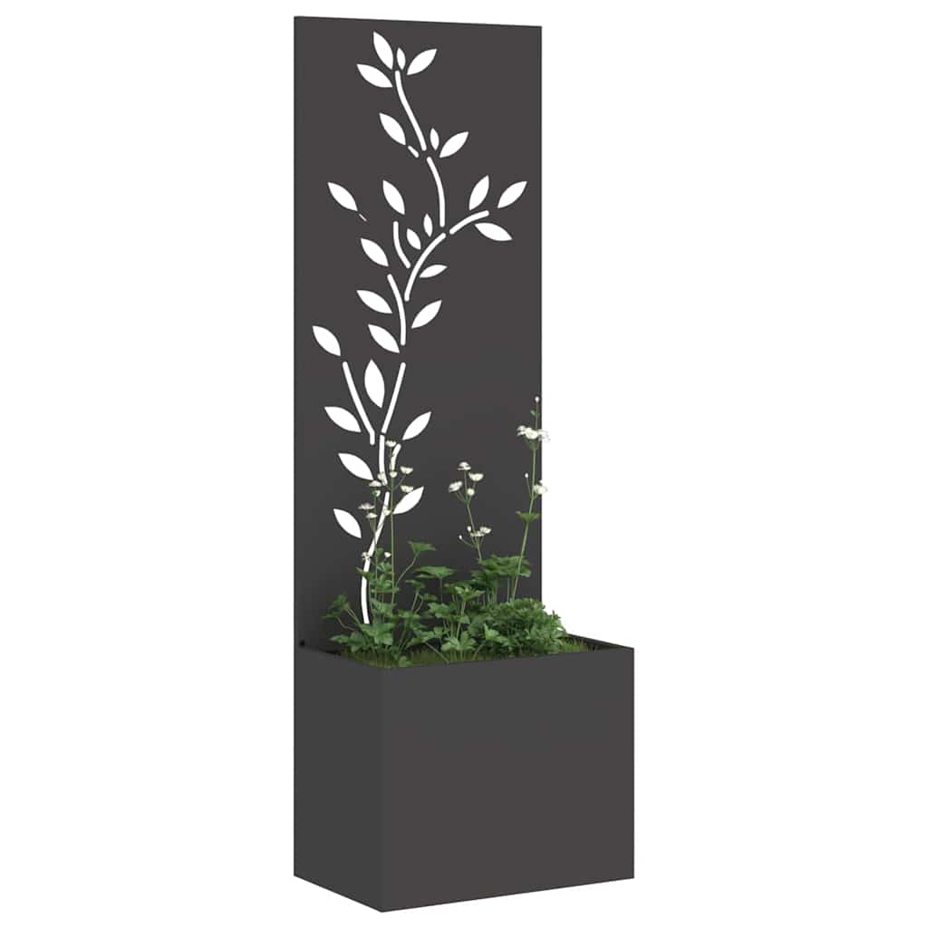 Vidaxxl brise-vue de jardin noir 50 x 32 x 150 cm acier laminé à froid