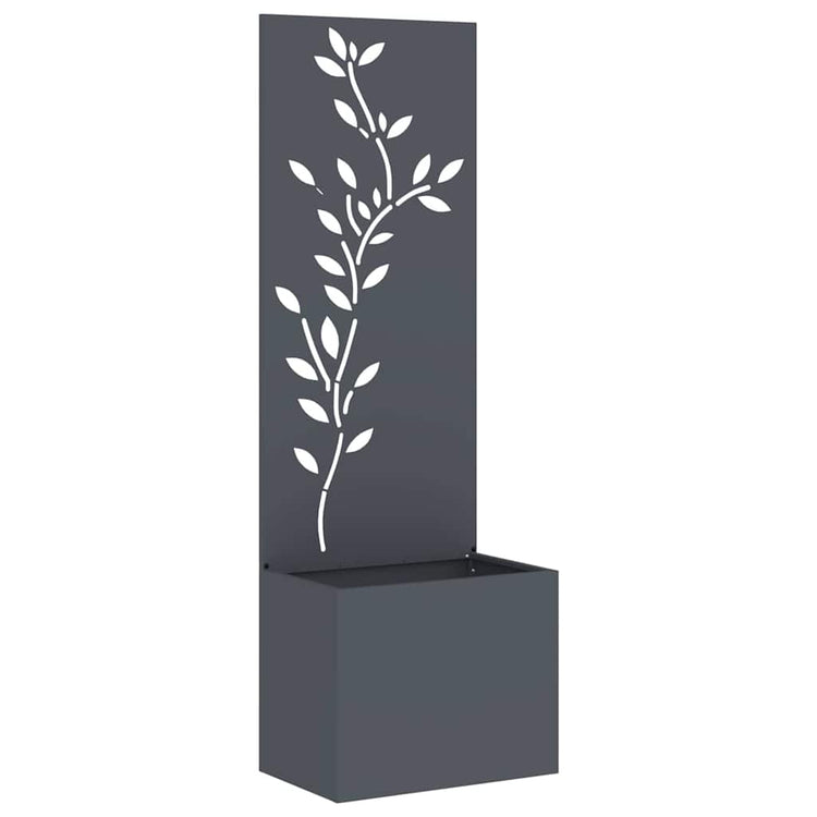 VidaXL brise-vue de jardin fleurs anthracite 50 x 32 x 150 cm