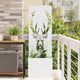 VidaXL brise-vue de jardin blanc 50 x 140 cm acier laminé à froid