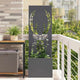 Vidaxxl brise-vue de jardin anthracite 50 x 140 cm acier laminé à froid