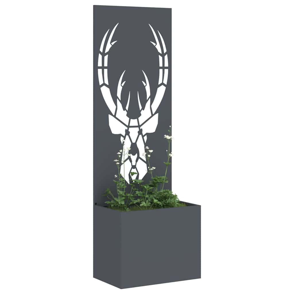 Vidaxxl brise-vue de jardin anthracite 50 x 140 cm acier laminé à froid
