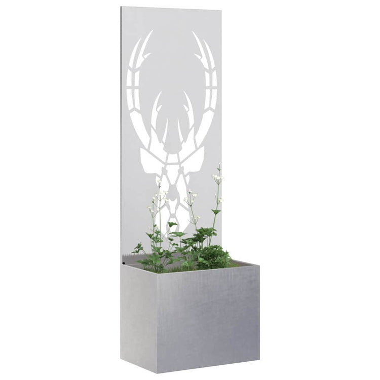VidaXL brise-vue de jardin argent 50 x 140 cm en acier inoxydable