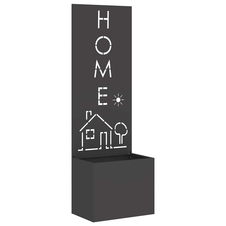 Vidaxxl brise-vue de jardin noir 50 x 140 cm acier laminé à froid