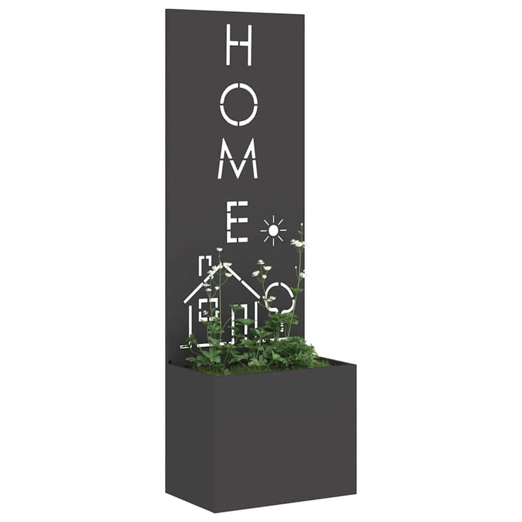 Vidaxxl brise-vue de jardin noir 50 x 140 cm acier laminé à froid