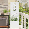 VidaXL brise-vue de jardin chantourné blanc 50 x 140 cm acier laminé à froid