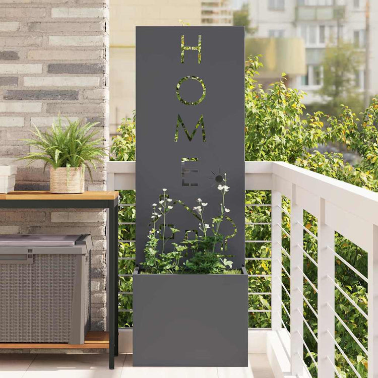 Vidaxxl brise-vue de jardin anthracite 50 x 140 cm acier laminé à froid
