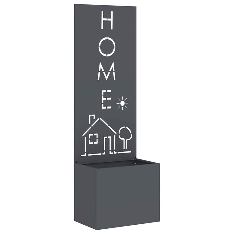 Vidaxxl brise-vue de jardin anthracite 50 x 140 cm acier laminé à froid
