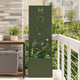 Vidaxxl brise-vue de jardin vert olive 50 x 140 cm acier laminé à froid