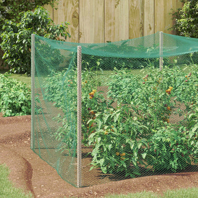 Vidaxl filet de protection contre les oiseaux vert 4 x 5 m polyéthylène