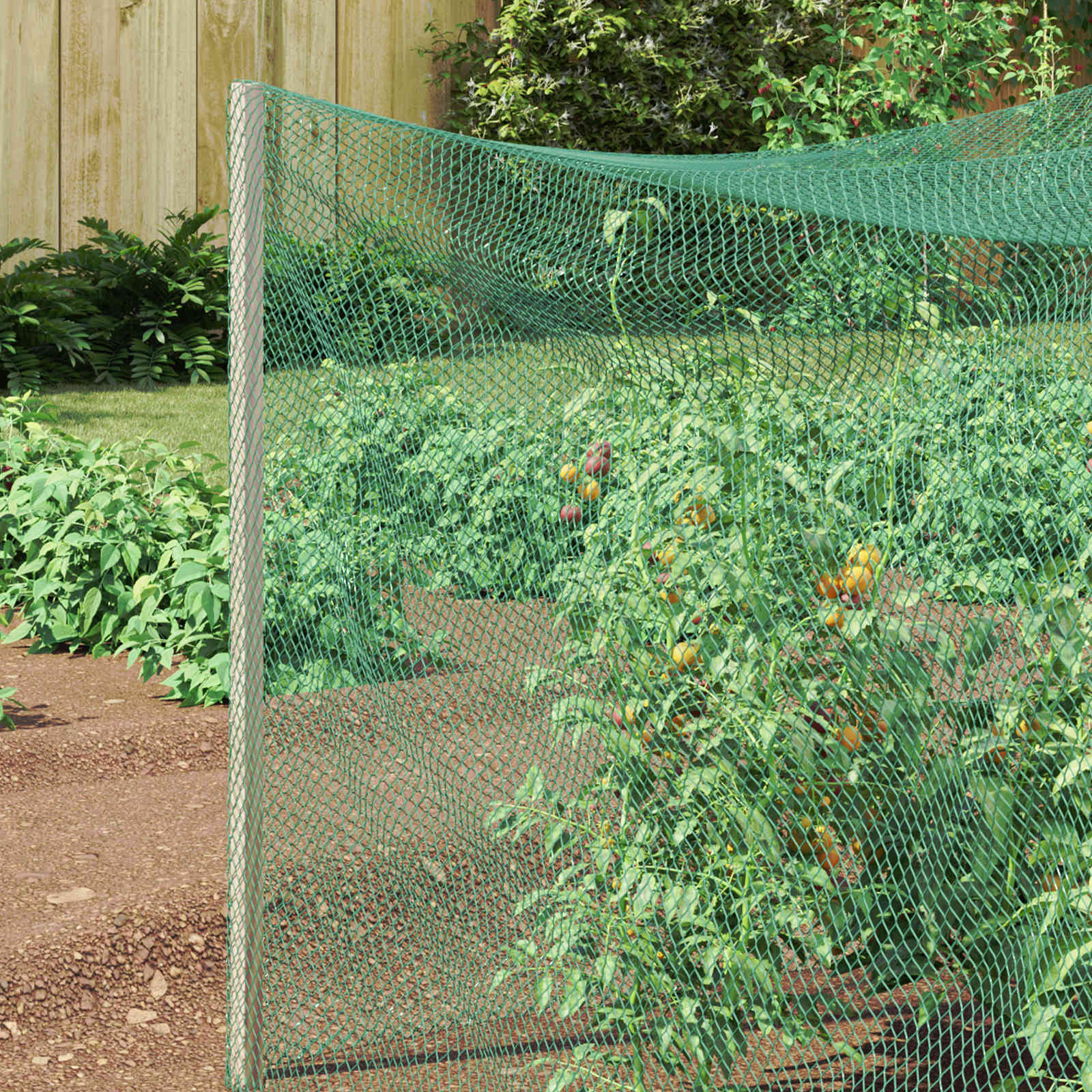 Vidaxl filet de protection contre les oiseaux vert 4 x 10 m polyéthylène