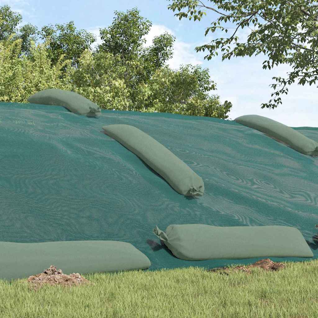 Vidaxx couverture de silo vert 12 x 5 m HDPE