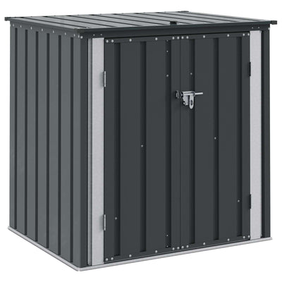 VidaXL boîte de rangement de jardin noir 101,5 x 82 x 100 cm acier