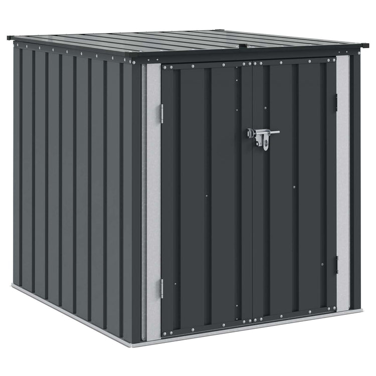 VidaXL boîte de rangement de jardin noir 101,5 x 107 x 100 cm acier