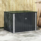 VidaXL boîte de rangement de jardin noir 151,5 x 107 x 100 cm acier