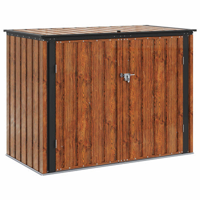 Vidaxx boîte de rangement de jardin marron 151,5 x 82 x 110,5 cm acier