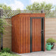 Vidaxx abris de jardin marron 137 x 81 x 180 cm métal