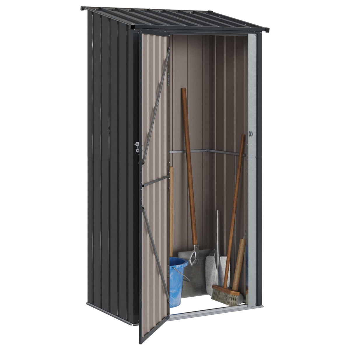 Vidaxl abris de jardin anthracite 103 x 74 x 200 cm métal