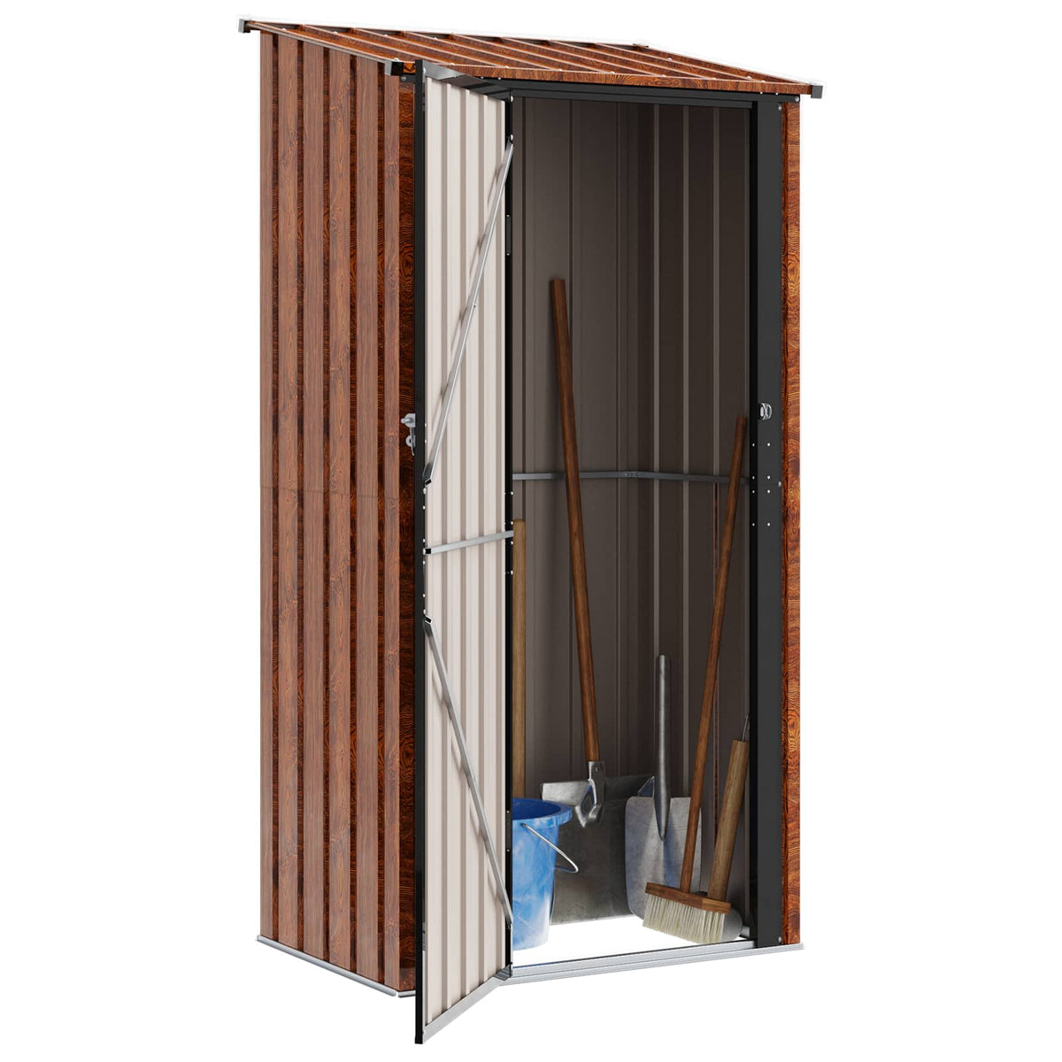 Vidaxx abris de jardin marron 103 x 74 x 200 cm métal