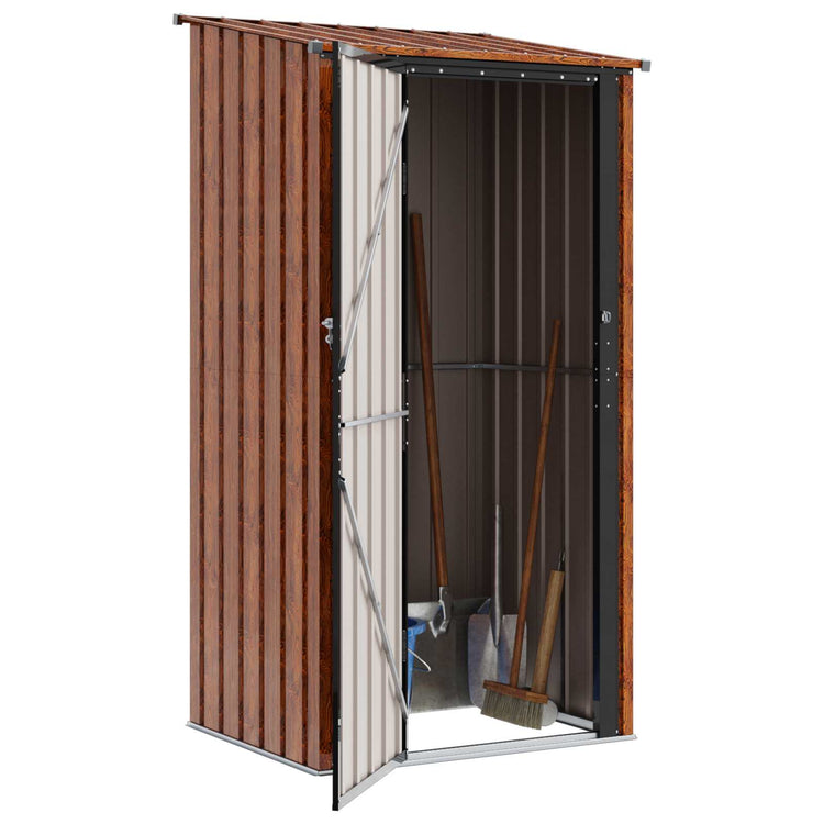 Vidaxx abris de jardin marron 103 x 86 x 200 cm métal