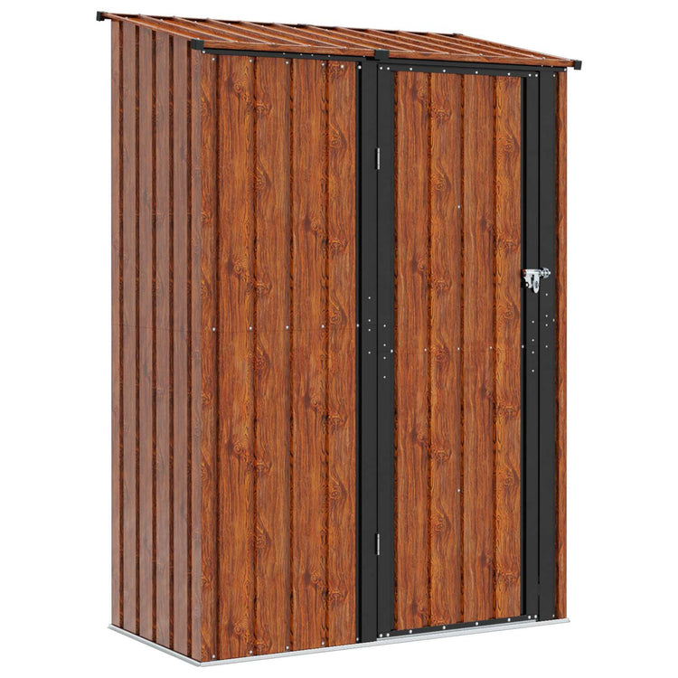 Vidaxx abris de jardin marron 140,5 x 74 x 200 cm métal