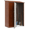 Vidaxx abris de jardin marron 140,5 x 74 x 200 cm métal