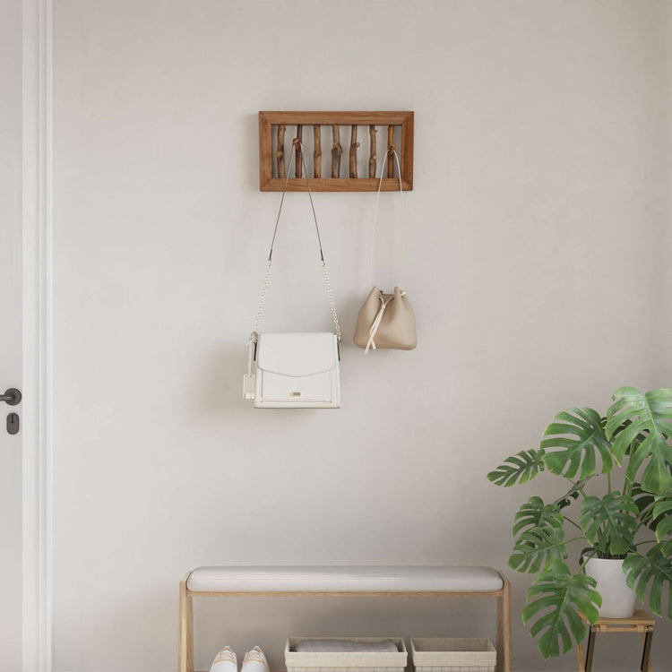 Vidaxx suspension marron 50 x 11 x 25 cm bois d'acajou massif